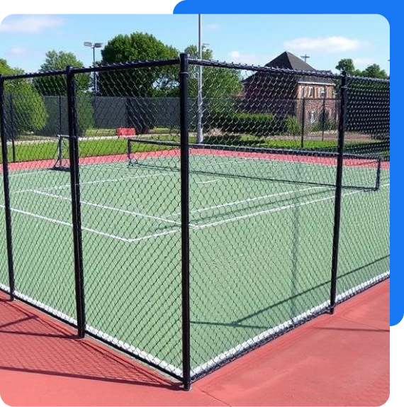 types of chain link fence parts