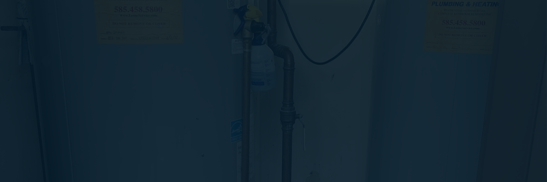 Technician performing furnace replacement services in Lockport, New York