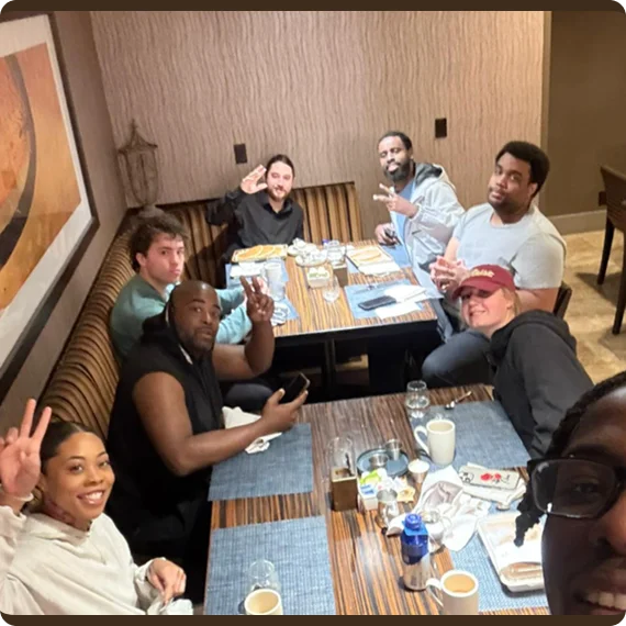  Team planning daily outreach activity in Roseville