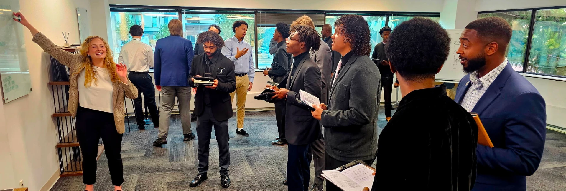 Team planning growth strategy with direct B2B sales solutions