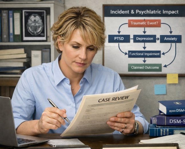 Medical records analysis provided by medical expert witness services