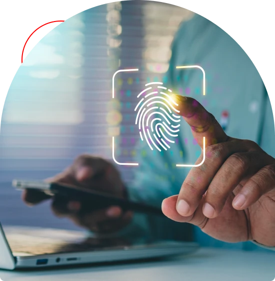 FINRA fingerprint prepared for secure transmission