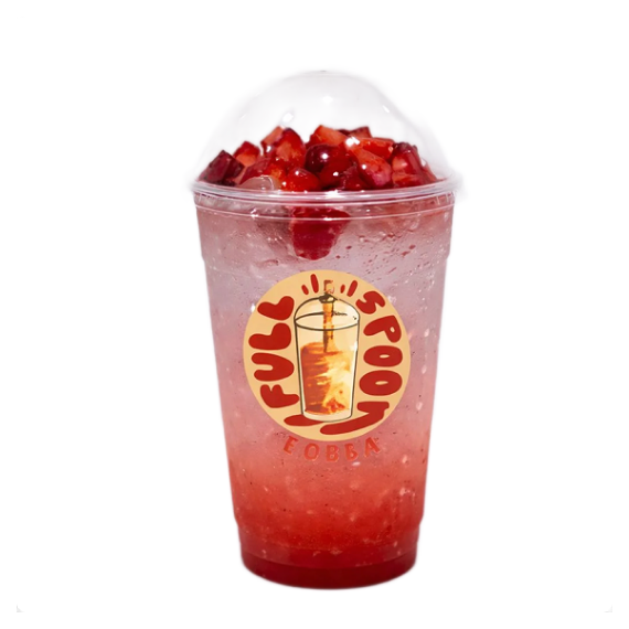 Strawberry with Soda (24oz)