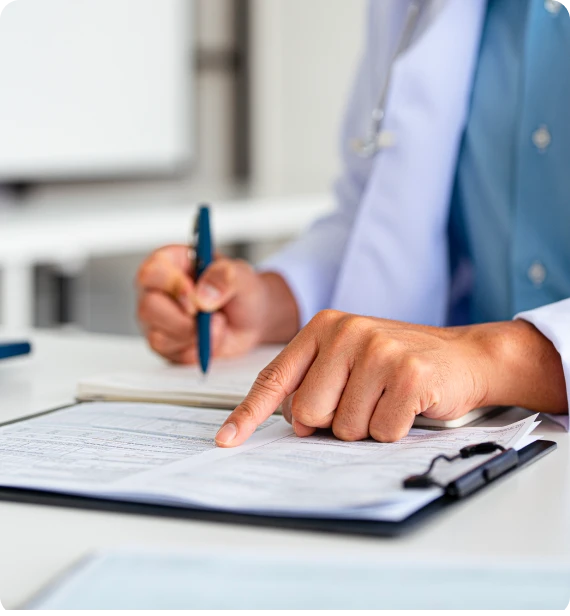 A case file review supports medical expert consulting in Boston.