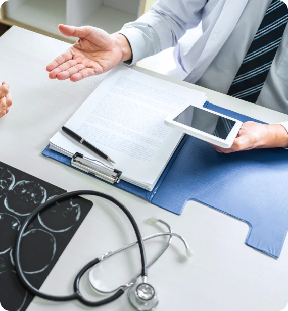 A case file review supports medical expert consulting in Cleveland.