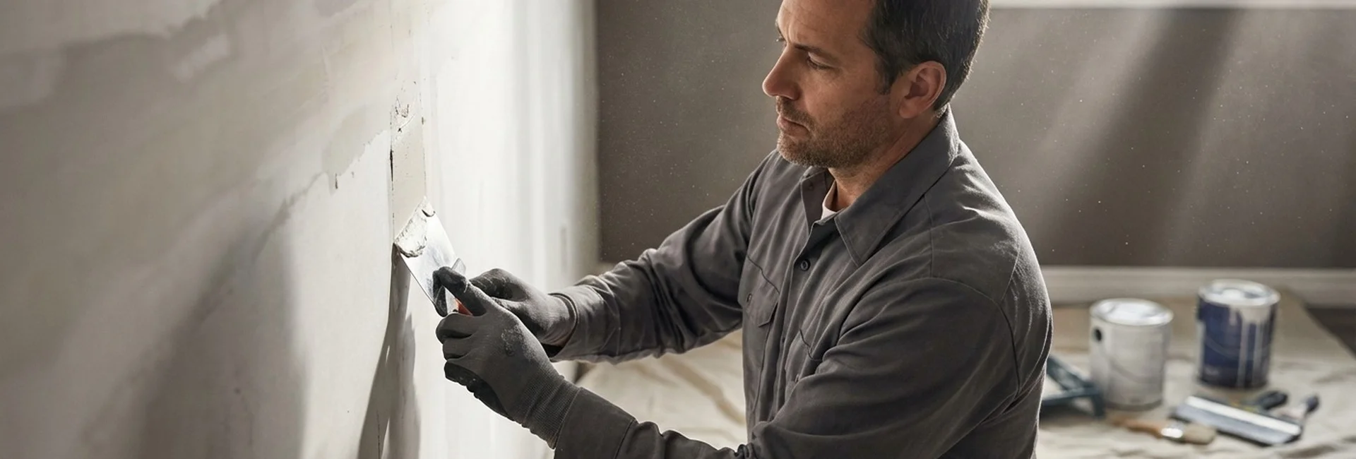 Patch repairs services in Menifee fixing small wall holes indoors.
