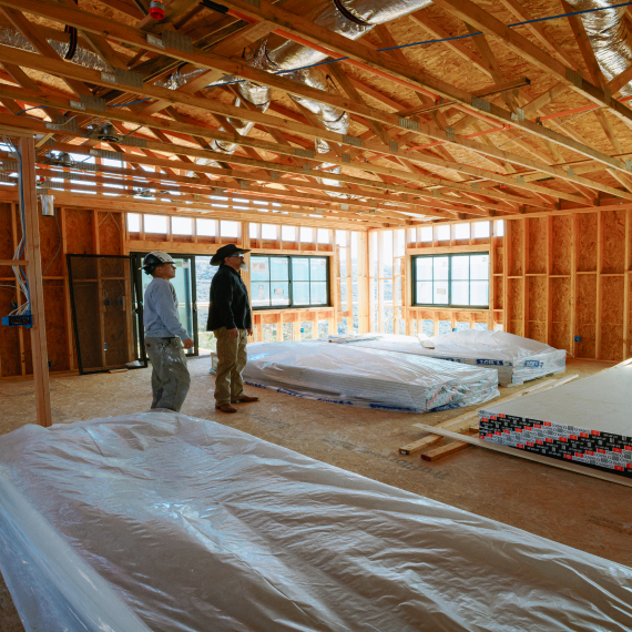 Drywall services in Menifee underway in a home renovation project.