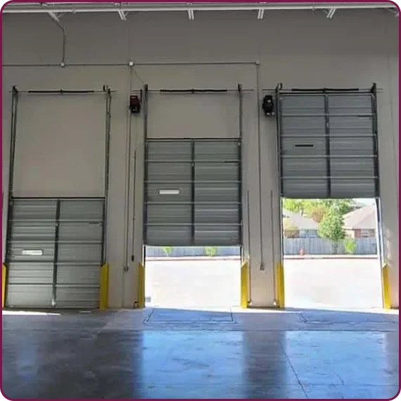 New door fitted during new garage door installation services in Aurora