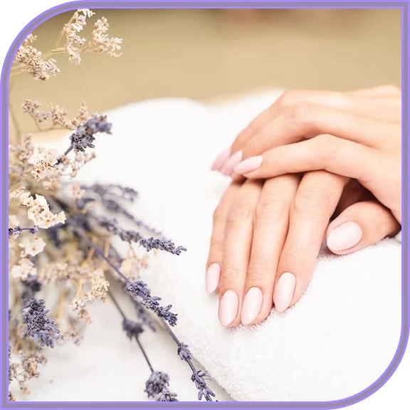 Detailed application of silk nails in West Hartford session