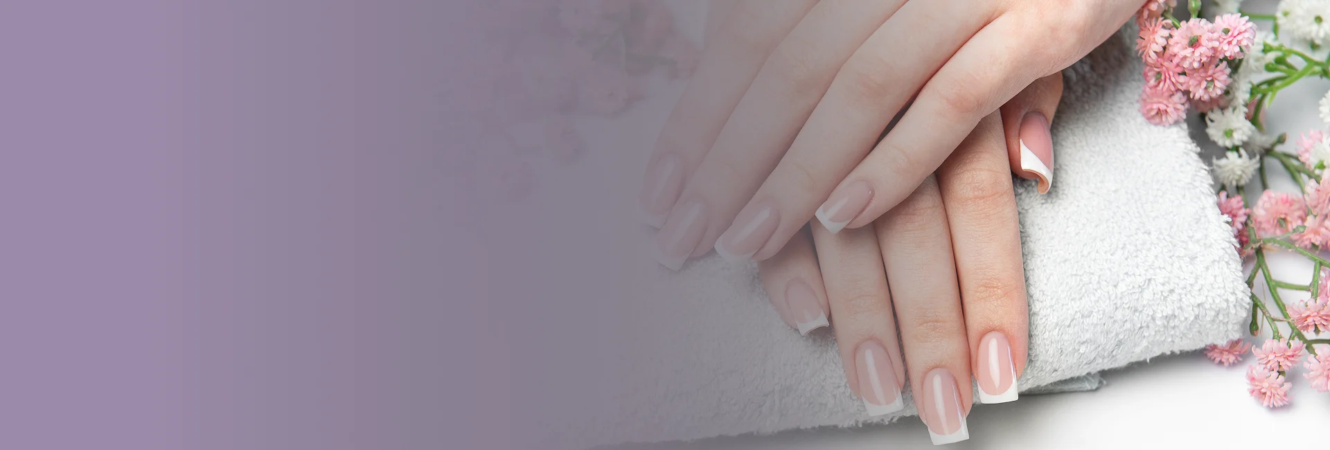 Technician creating nail enhancements in West Hartford with detail