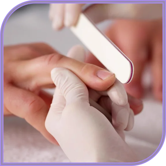 Professional men's nails in West Hartford care process