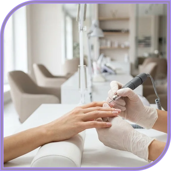 Clean tools used for waterless manicure in West Hartford
