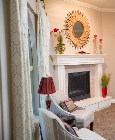Kitchen with coordinated finishes highlighting interior decorating services in Bakersfield.