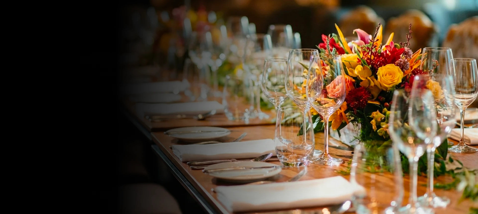 Guests gathered around party equipment rentals in Mississauga at a backyard celebration.