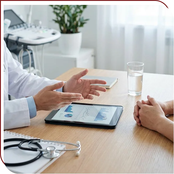 Spine specialist analyzing scans for Spine Surgery Expert Witness Services in Pennsylvania