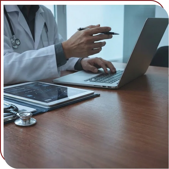 Spine surgeon analyzing imaging for Spine Surgery Expert Witness Services in California