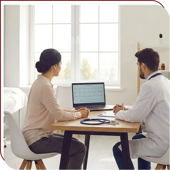 Spine surgeon analyzing MRI results for Spine Surgery Expert Witness Services in Florida