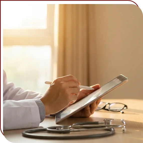 Medical records evaluated through expert case review in USA