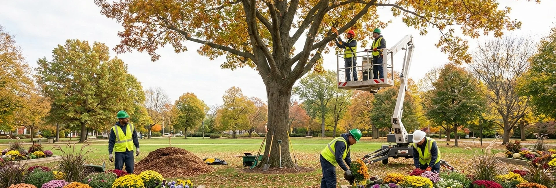 Landscape services in Frisco shown as a project manager reviews outdoor plans on site.