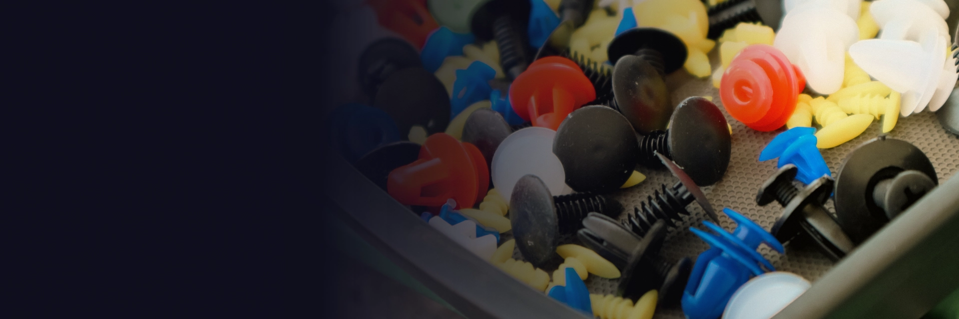 Tray of automotive fastener clips, and bolts in Poughkeepsie, NY