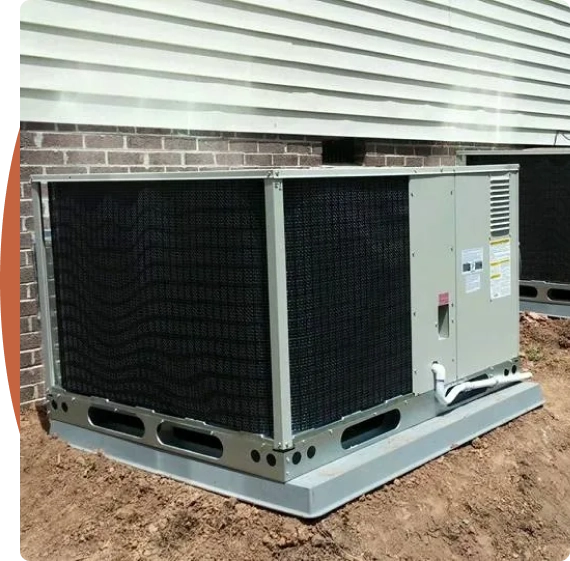 An HVAC contractor performing routine maintenance on an air handler unit.