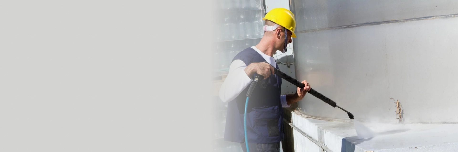 A facility team delivering professional cleaning solutions in Edmonton inside a large commercial building.