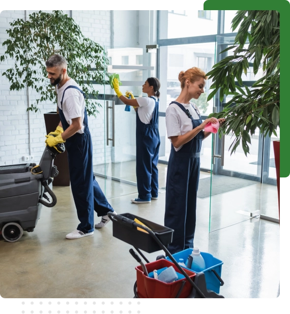 Meeting room refreshed through office cleaning services in Edmonton.