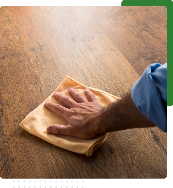 Floor surface being prepared through floor strip services in Edmonton.