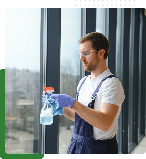 Warehouse floors cleaned through janitorial cleaning services in Spruce Grove.