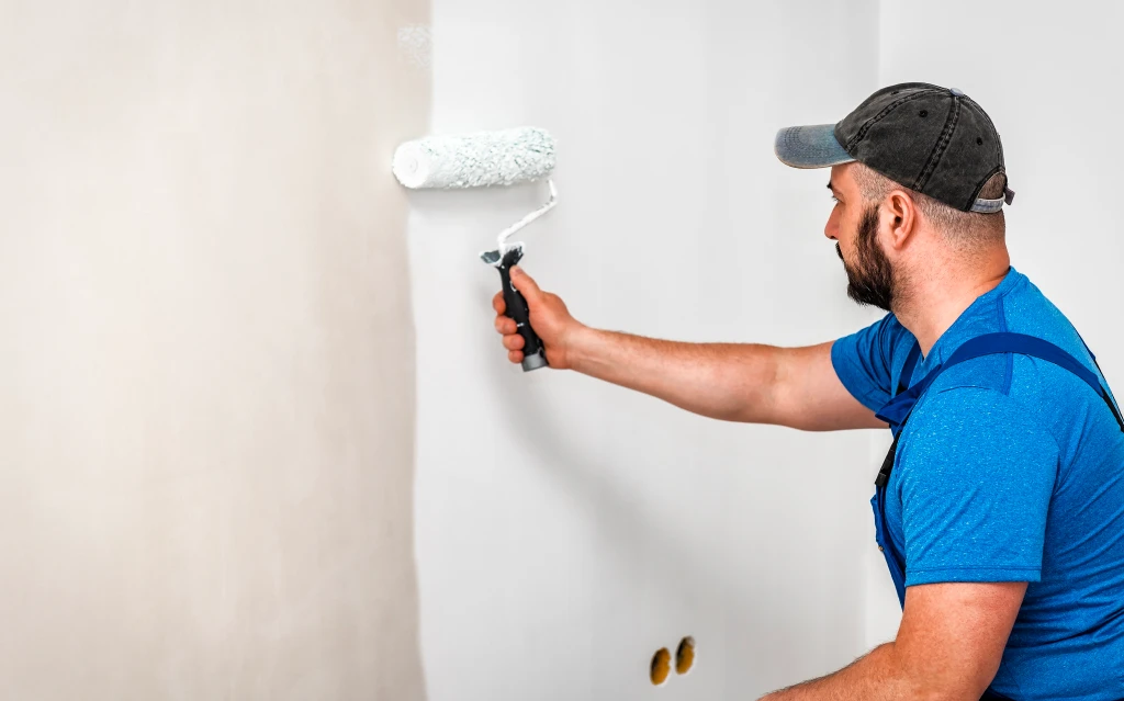 Professional interior painting services in Calgary AB showing high-quality wall and ceiling finishes.