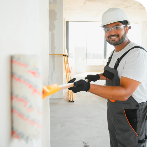 Interior painting Calgary: Freshly painted walls and ceilings in a modern residential living room.