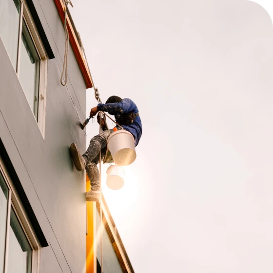 Protective UV-resistant coatings applied to stucco and masonry surfaces in Calgary.