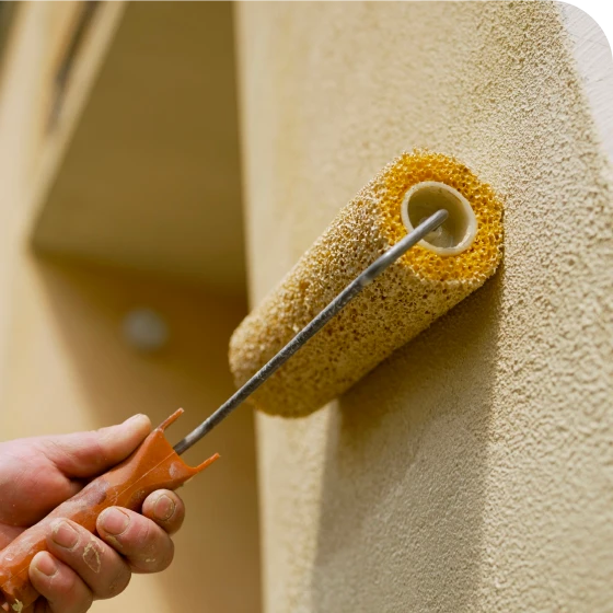 Protective UV-resistant coatings applied to stucco and masonry surfaces in Calgary.