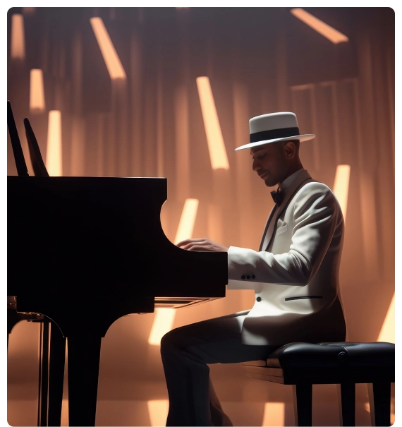 Sheet music arranged on a piano during live piano and keyboard performances rehearsal.
