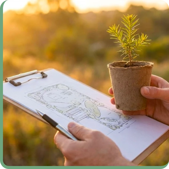 Restoration consultant leading plant selection consultation for native plants