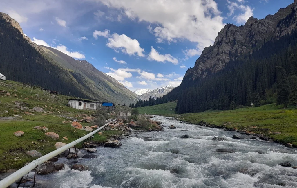 Team at a private tour agency welcoming travelers in Kyrgyzstan
