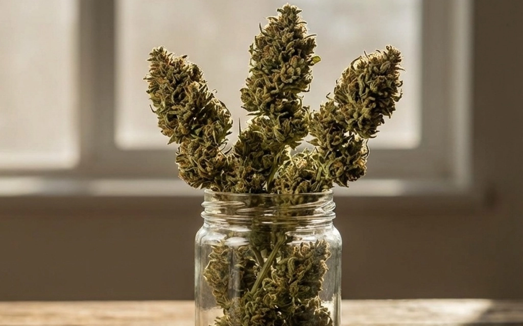 Team member assisting at a weed dispensary in Kansas City