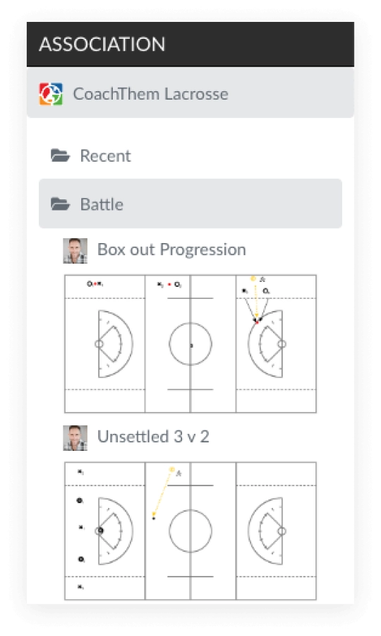 EXCLUSIVE ASSOCIATION DRILLS AND PLANS
