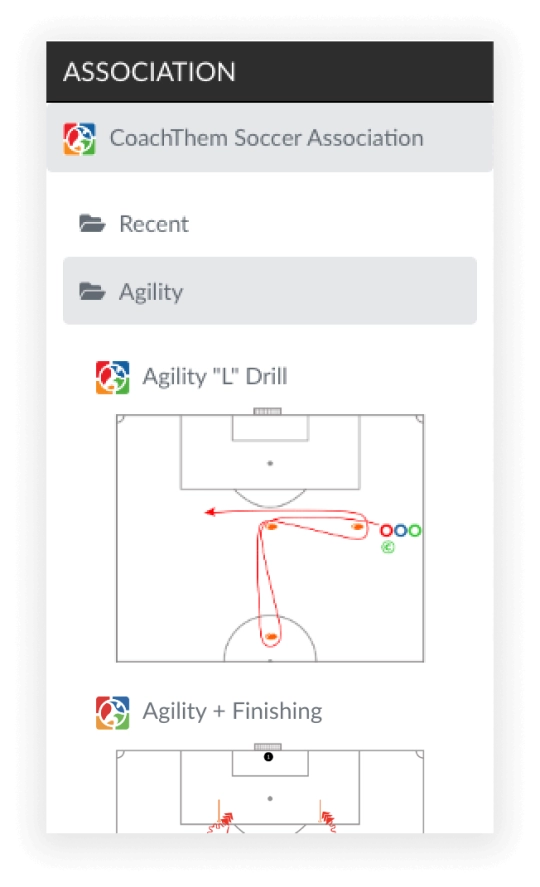 EXCLUSIVE ASSOCIATION DRILLS AND PLANS
