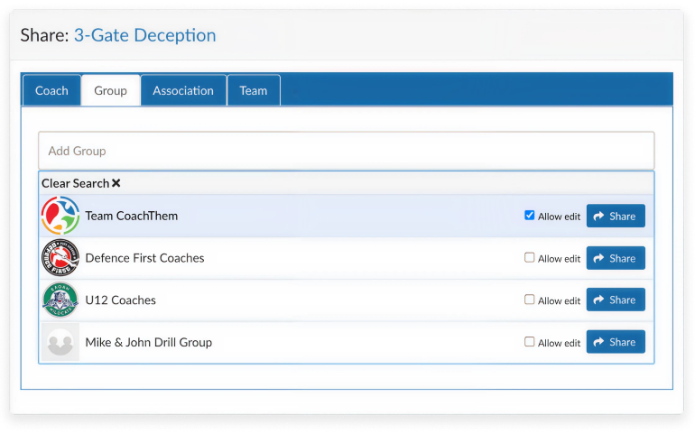 ORGANIZE PRACTICE PLANS