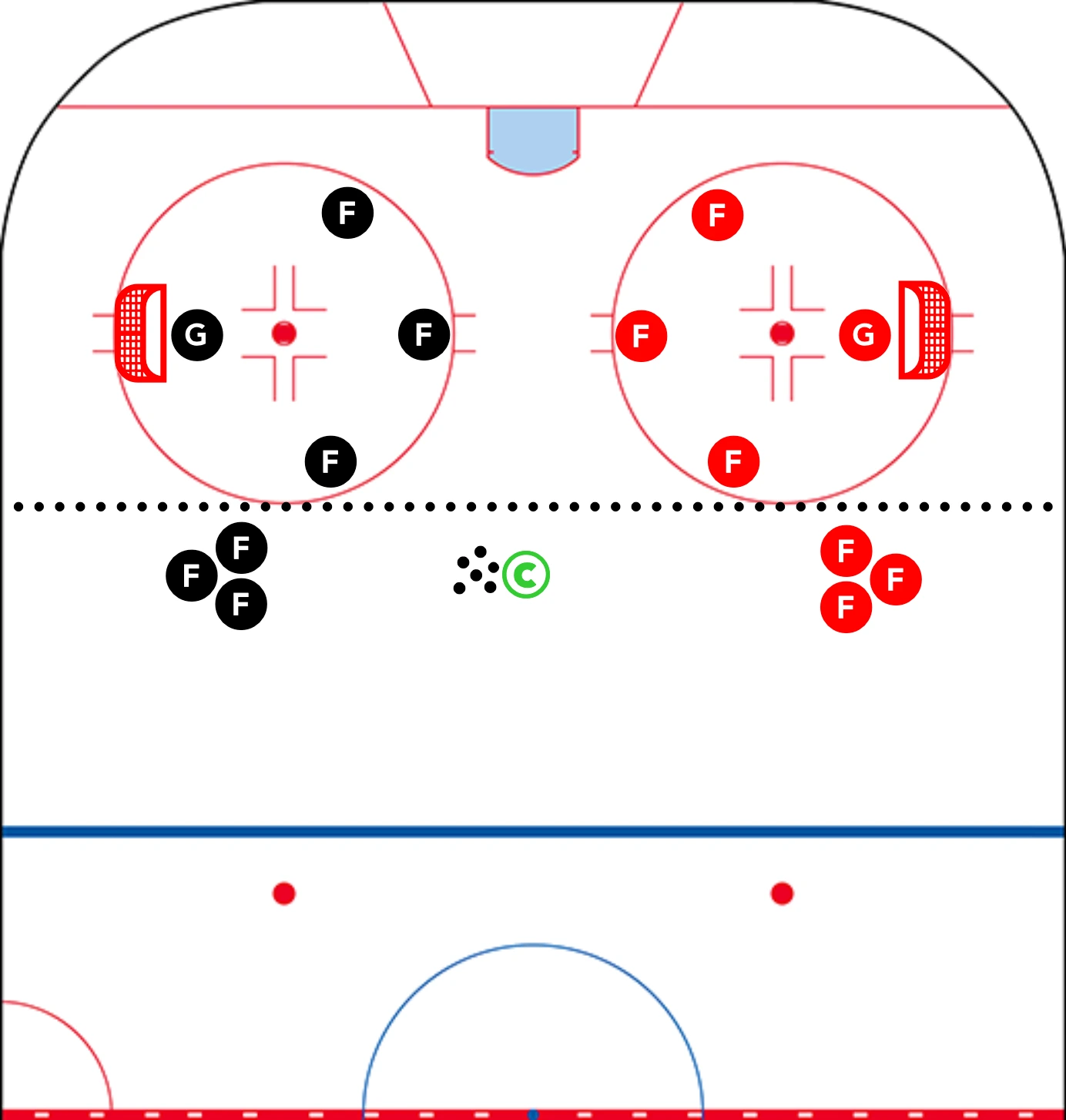 Hook Pass - 3 vs 3 SAG
