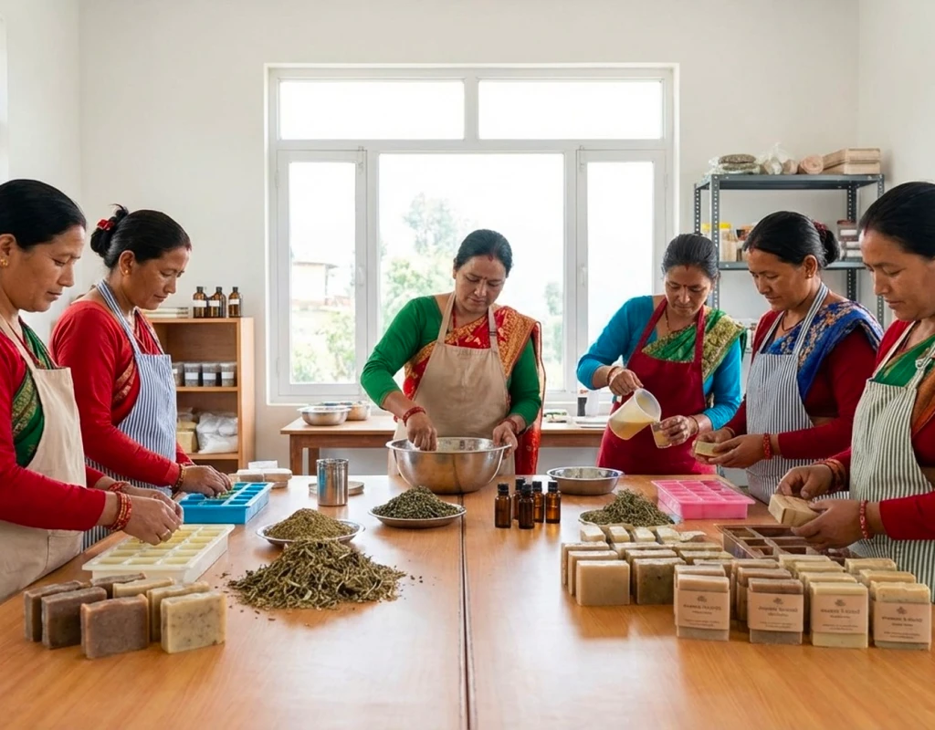 नेपालमा एक विद्यार्थी कक्षाकोठामा अध्ययन गर्दै शैक्षिक सहयोग प्राप्त गर्दैछ।