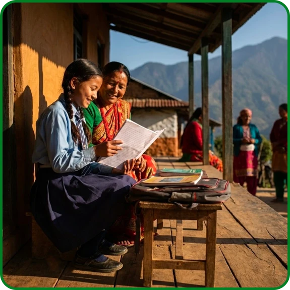 नेपालमा आवश्यकतामा रहेका समुदायलाई सहयोग गर्दै स्वयंसेवकहरू।