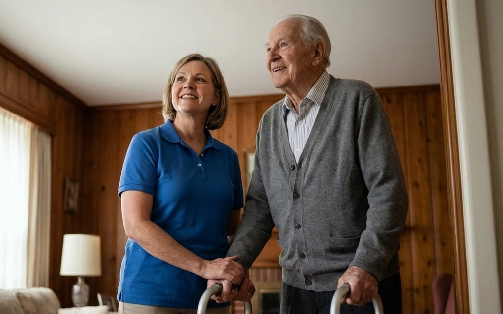 Caregiver supporting daily needs with home health care services in Tarpon Springs