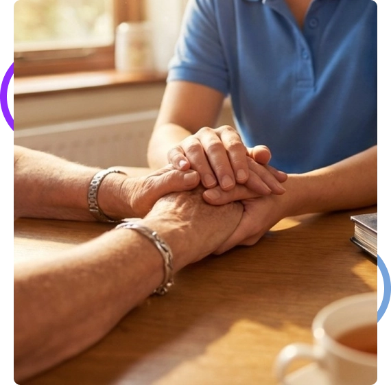 Senior receiving respite care services in Port Richie home