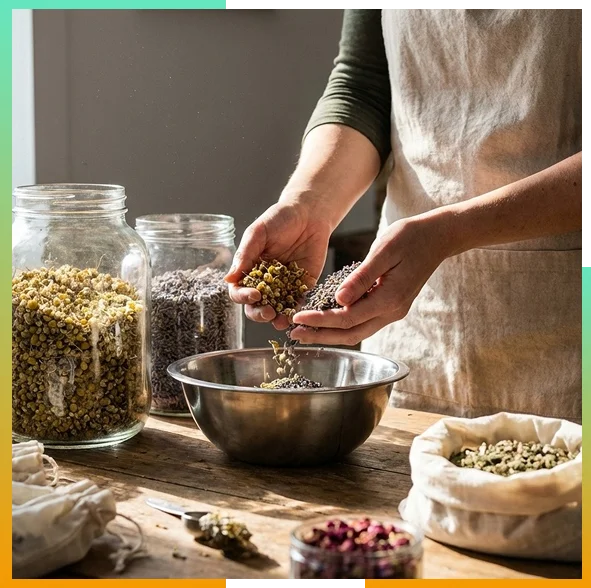 Custom Herbal Bulk Tea Blending