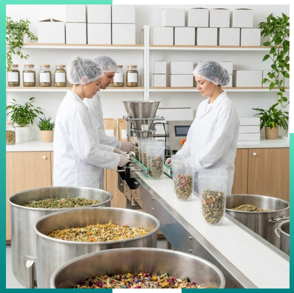 Bulk Blending, Packaging, and White Labeling