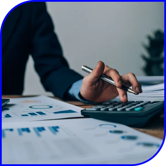 A professional reviewing bookkeeping services for small business reports with a client in Hammond.