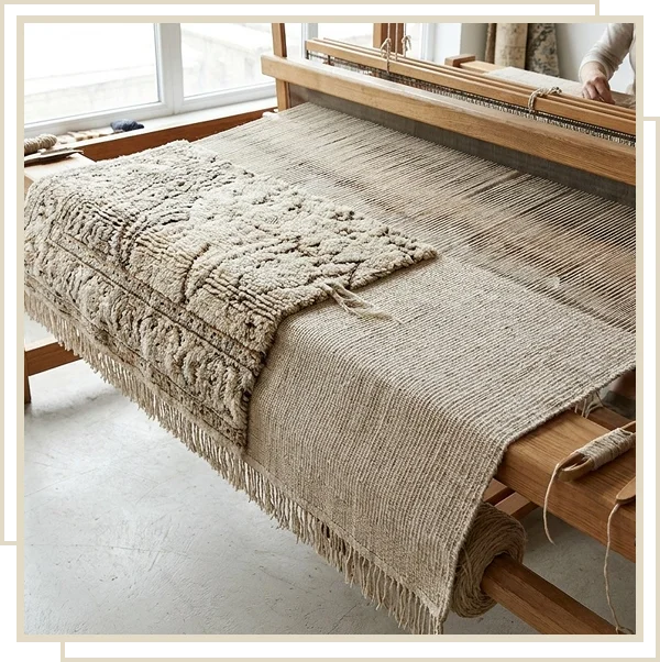 Hand-Knotted and Hand-Woven Construction
