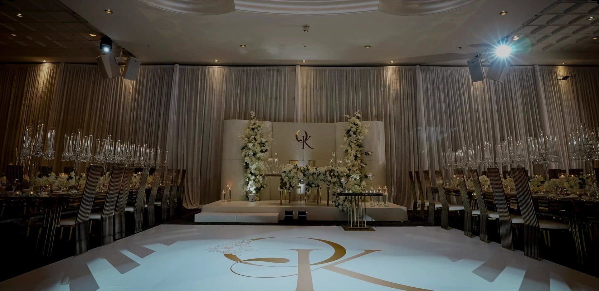 Elegant wedding setup showcasing luxury event decor services in Woodbridge